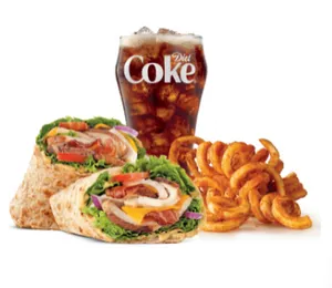 Chicken Club Wrap Meal (L)