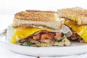 Fried Egg With Canadian Style Bacon Sandwich