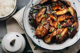 Eggplant w. Chicken in Garlic Sauce