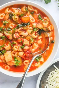 Pasta Fagioli & Spinach Soup