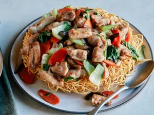Chicken Pan-Fried Noodles