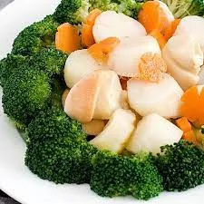 Scallops With Broccoli (Special Diet Menu)
