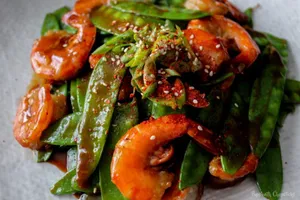 Prawn With Snow Peas Entree