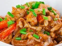 Sliced Pork Szechuan Style Lunch Box