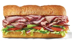 Roast Beef Footlong Regular Sub