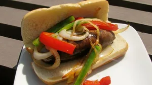 Sausage And Peppers Hot Hero