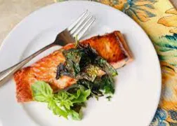 Crispy Basil Salmon