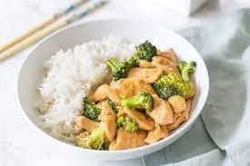 Broccoli With Chicken Over Rice