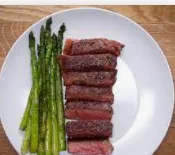 Sauteed Steak Cube With Asparagus