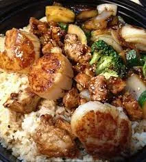 Hibachi Chicken And Scallops