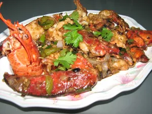 Lobster with Black Bean Sauce