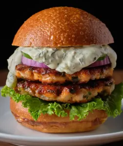 Double Salmon Burger