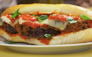 Eggplant Parmigiana With Mushrooms Hot Hero