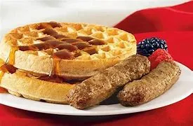 Waffle With Sausage