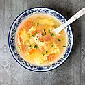 Tomato Egg Drop Soup (L)