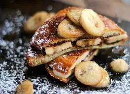 French Toast With Banana Nutella