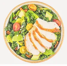 Herb Chicken Kale Caesar Salad
