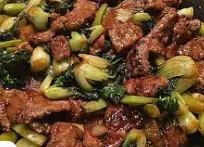 Stir Fried Beef With Baby Bok Choy