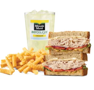 Roast Turkey & Swiss Sandwich Meal (S)