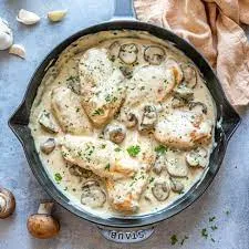 Veg. Chicken & white Mushroom in Casserole