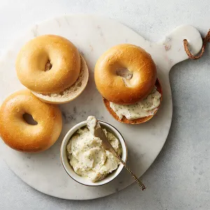 Bagel Sandwich With Butter