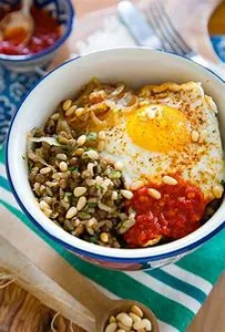 Egg And Scallion Fried Rice Bowl