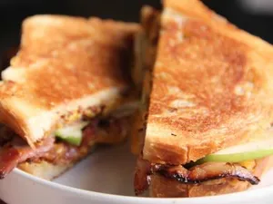 Grilled Cheese Sandwich With Canadian Bacon