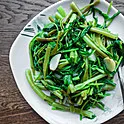 Sautéed Water Spinach w. Garlic