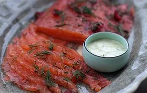 Dill Marinated House Cured Salmon