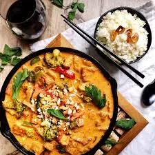 Vegan PANANG Curry With Vegetable