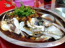 Steamed Fish Head With Black Bean Sauce
