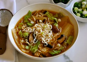 Cabbage & Vermicelli Noodle Soup