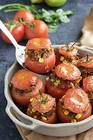 Stuffed Tomato w/ Shrimp Salad
