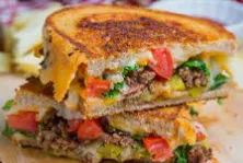 Cheeseburger Club Sandwich