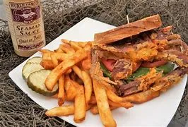 Fried Soft Shell Crab Sandwich With Thick Cut Waffle Fries