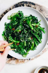 Stir-Fried Chinese Broccoli with Garlic
