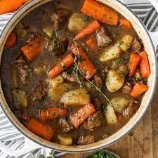 Veg. Lamb Stew in Casserole