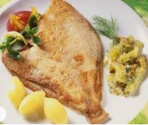 Sauteed Flounder Fillets And Vegetable With Crispy Fish