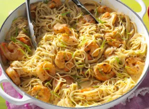 Noodles with Fresh Shrimp