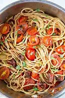Spaghetti w/ Tomato Sauce Entree