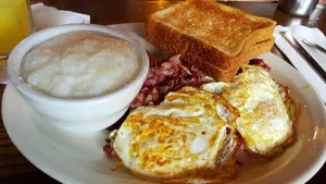 Two Eggs With Corned Beef Hash