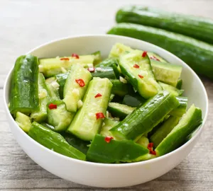 Cucumber With Fresh Garlic