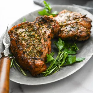 Grilled Veal Chop Dinner