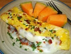 Bacon, Cheddar & Tomato Omelette