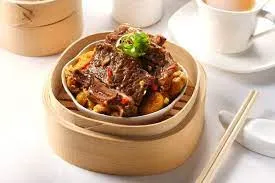 Steamed Beef Short Ribs with Black Pepper Sauce