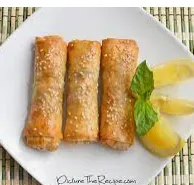Chicken Basil Egg Roll