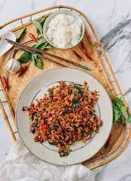 Vegan Pad Krapow With Vegetable