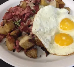 Two Eggs, Any Style With Corned Beef Hash