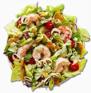 shrimp taco salad wrap