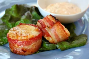 Bacon Wrapped Sea Scallops